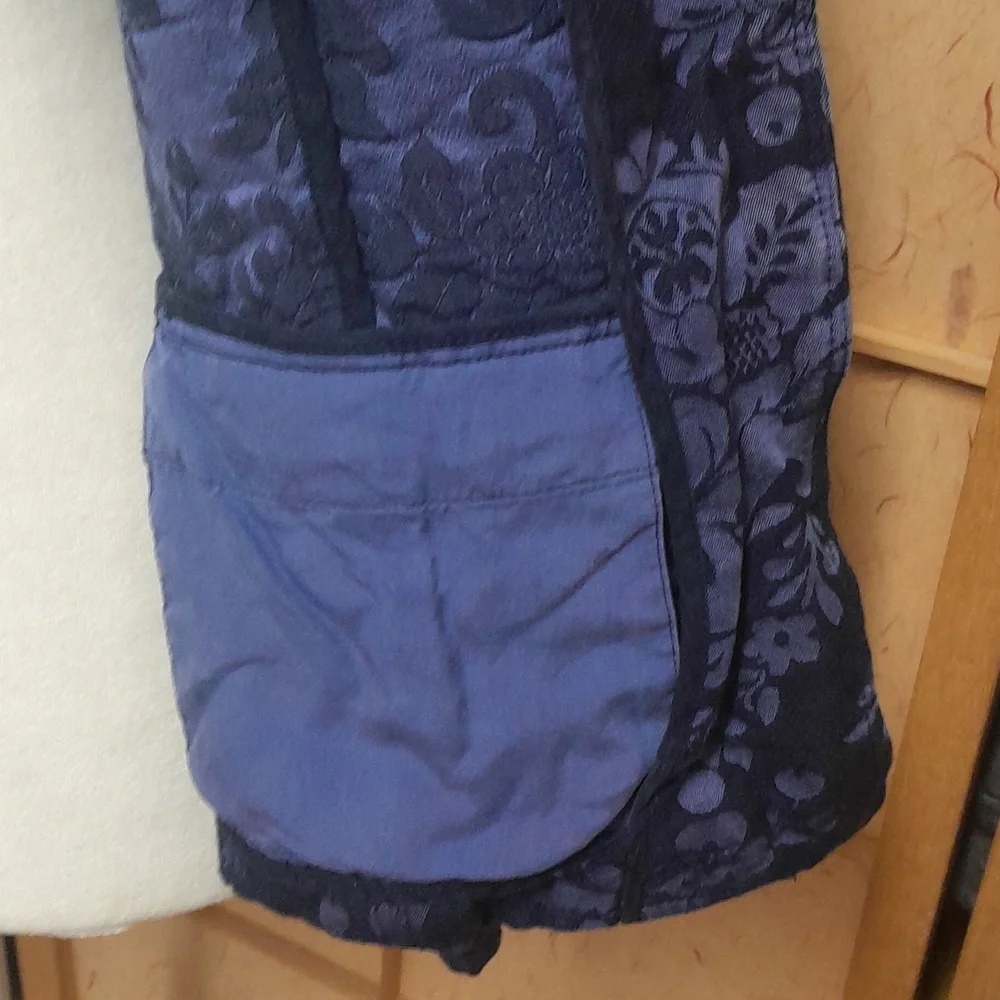 Tommy Bahama blue floral blazer/jacket and scarf set size 8/10 M - Picture 7 of 13